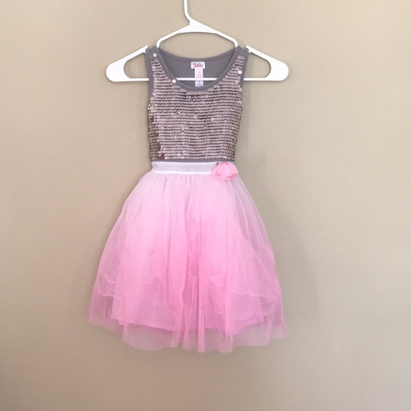 Justice Other - Justice brand size 7 dress pink and silver tulle